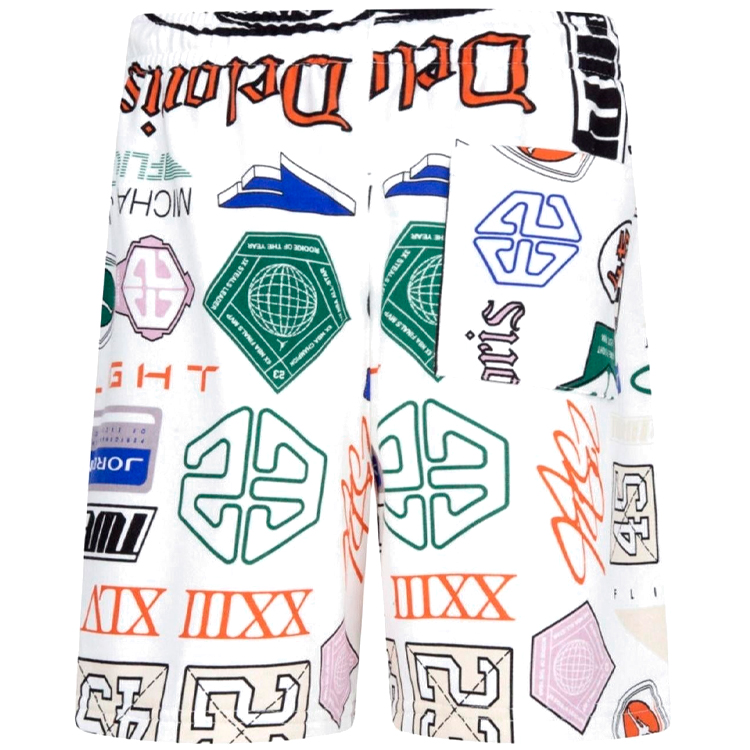 Sorti Nike JDB MJ ESSENTIALS FT AOP SHORT / Barbati / L / Alb photo 3