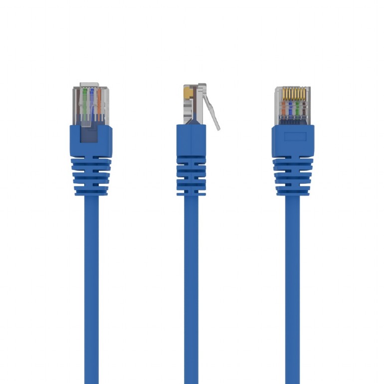 UTP Cat.5e Patch cord, 1.5m, Blue photo 1 UTP Cat.5e Patch cord, 1.5m, Blue photo 1