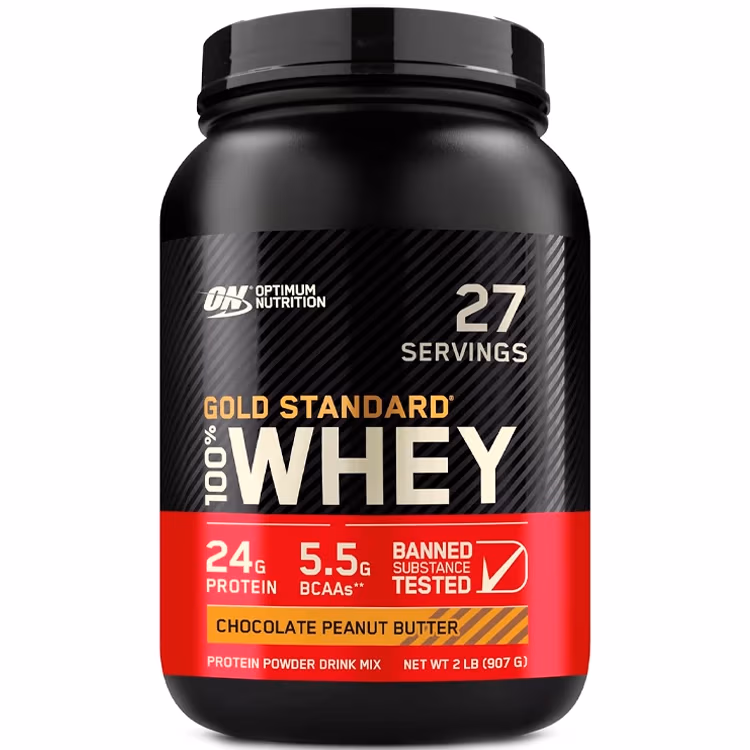 Proteine din zer Optimum Nutrition Gold Standard 100% WHEY Chocolate Peanut Butter 2lb 