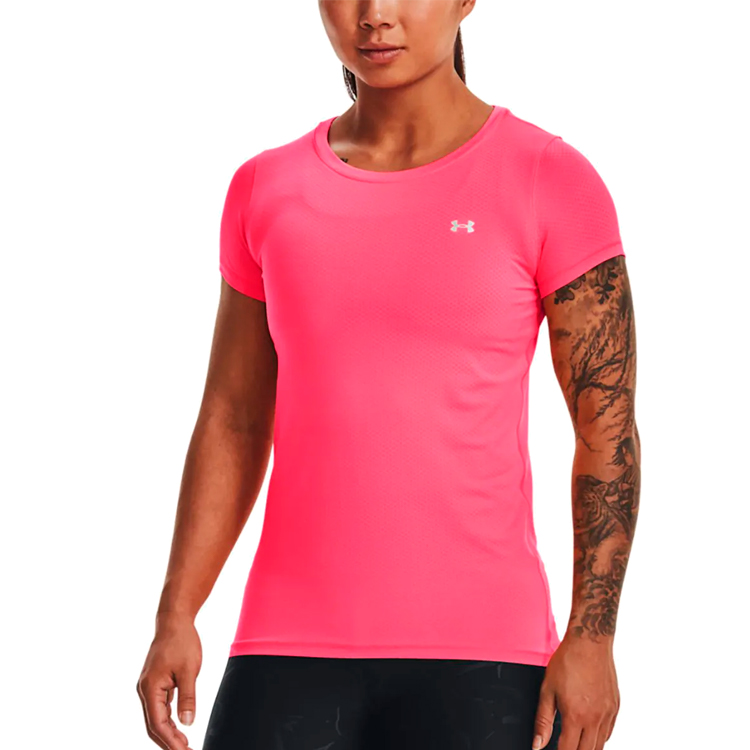 Tricou Under Armour UA HG ARMOUR SS / Femei / XS / Roz photo 2