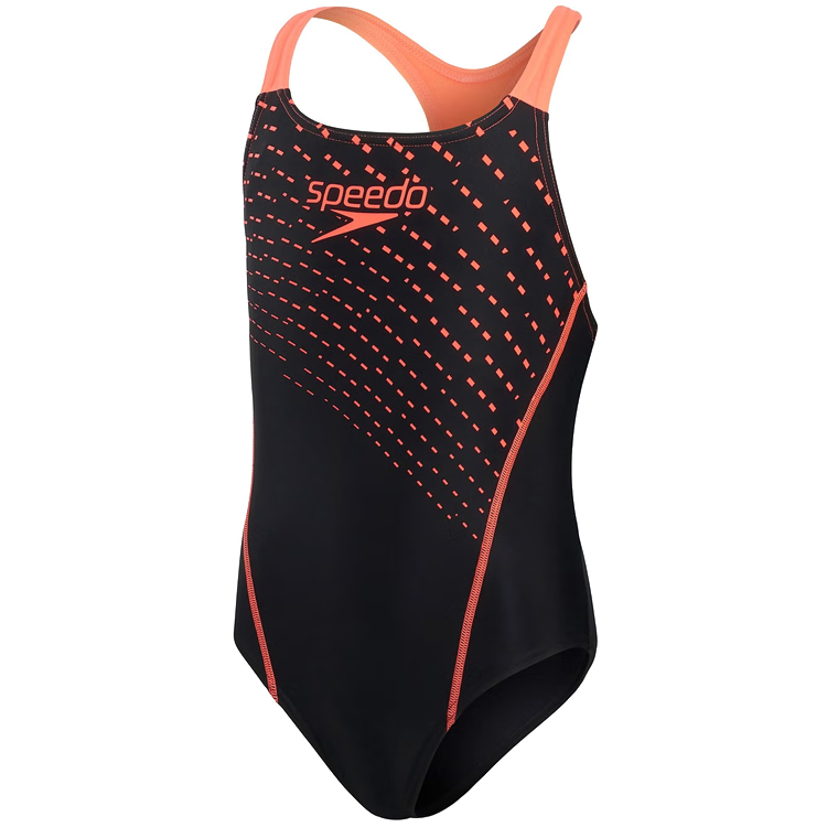 Costum p/u inot Speedo MEDLEY LOGO MDLT JF / Femei / 9 -10 / Negru-rosu photo 2