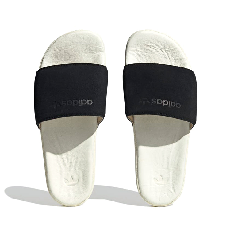 Slapi Adidas ADILETTE pt Barbati / 44.5 / Negru-bej photo 4