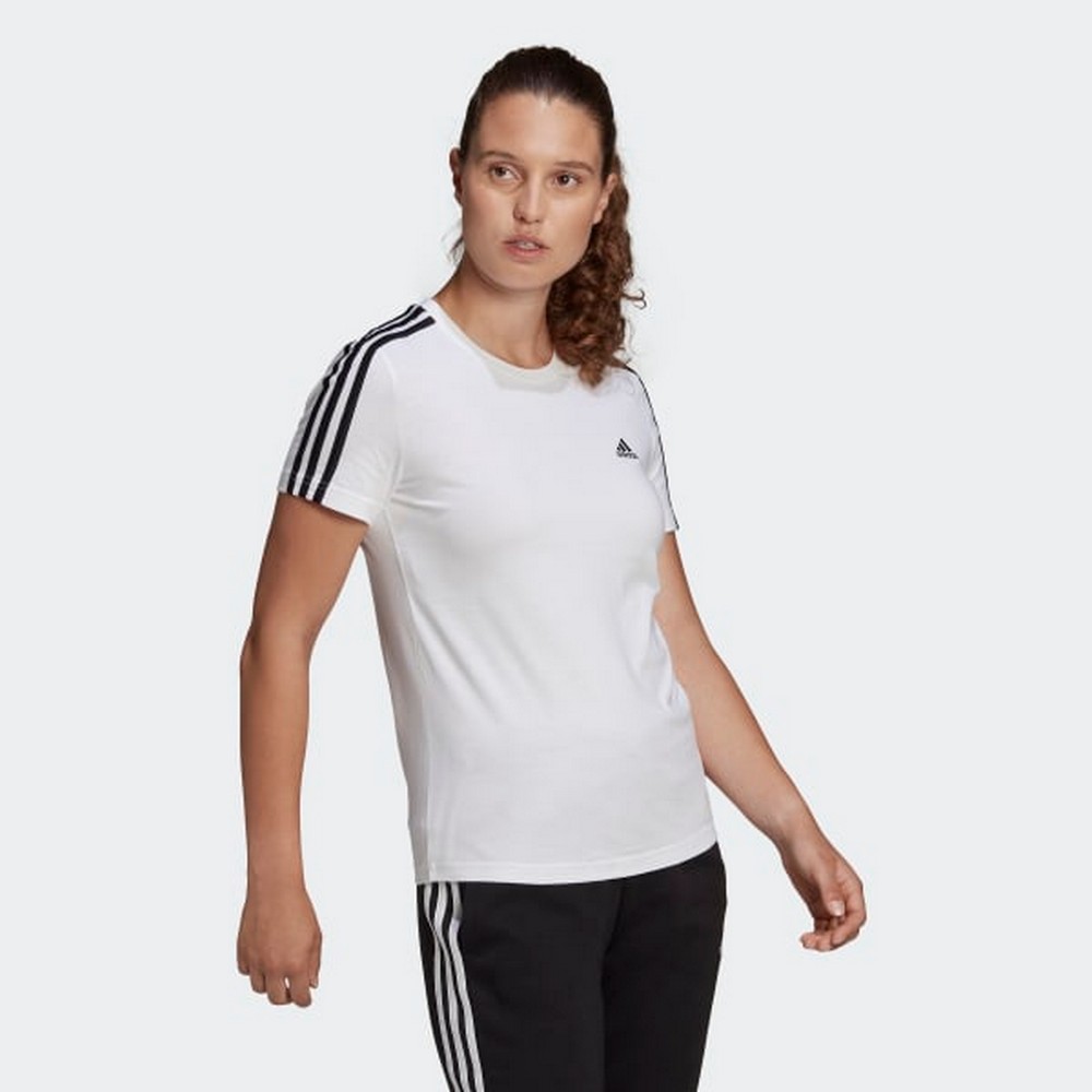 Tricou Adidas W 3S T XL Alb Femei photo 2