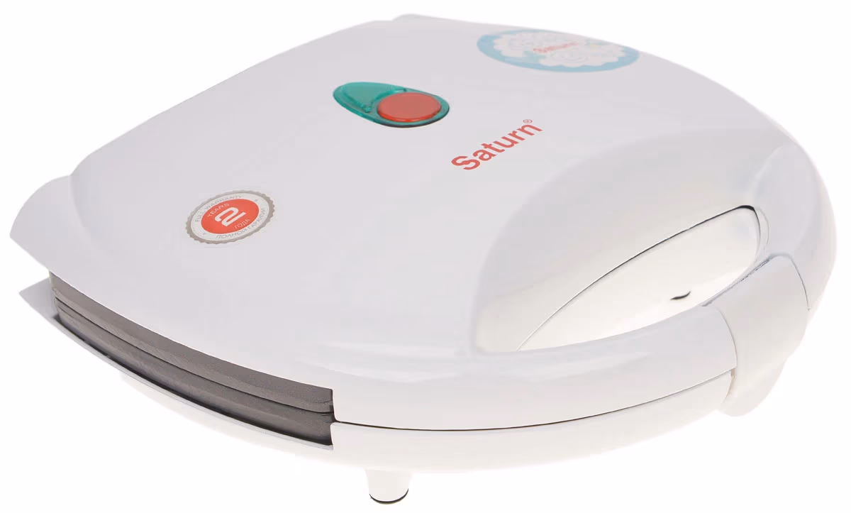 Вафельница Saturn ST-EC1083, 750 Вт, Белый