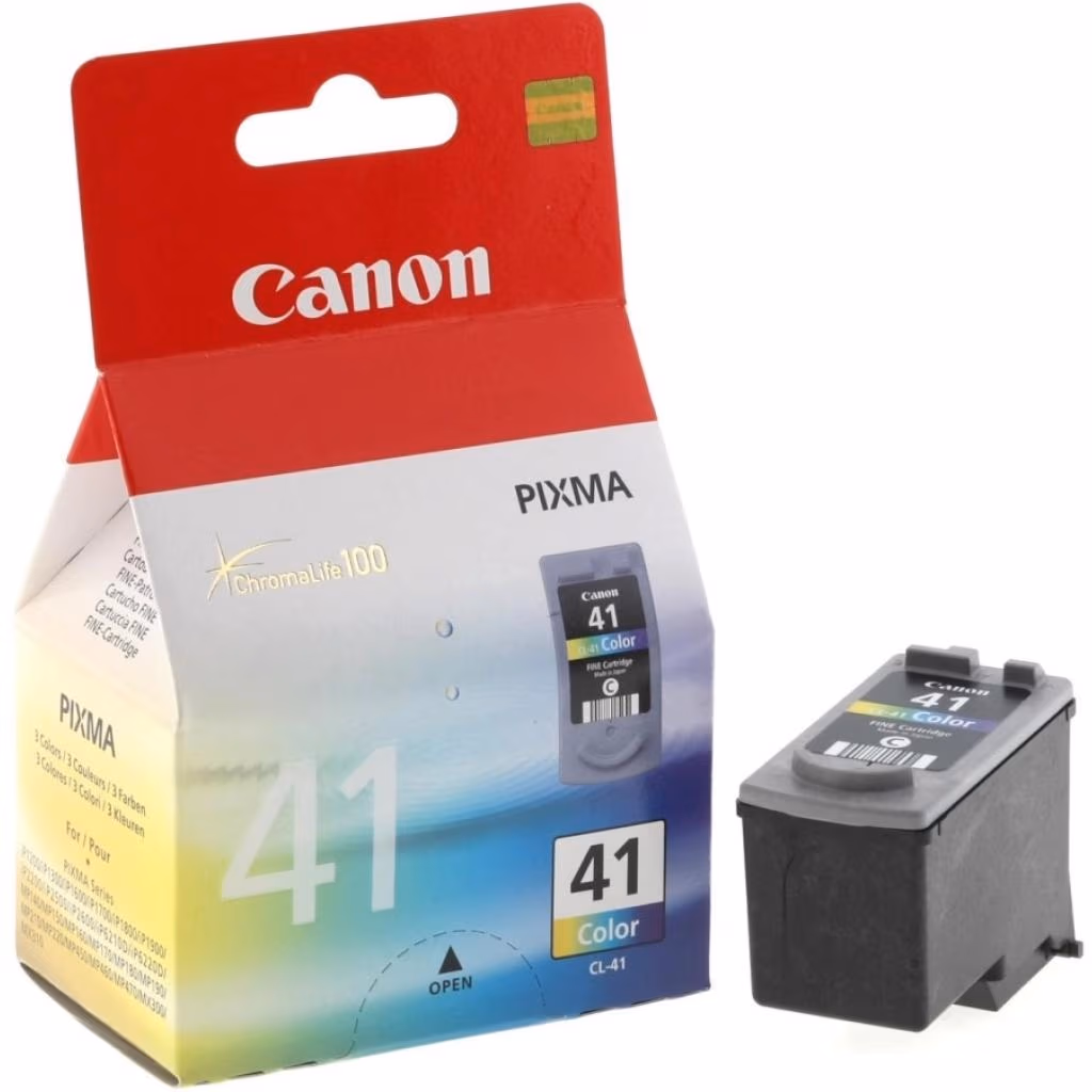Ink Cartridge Canon CL-41, color (c.m.y), 12ml for MP140/150/160/170/180/190/450/460;  MF210/220; iP1200/1300/1600/1700/1800/1900/2200/2500/2600/6210D/6220D/ MX300/310