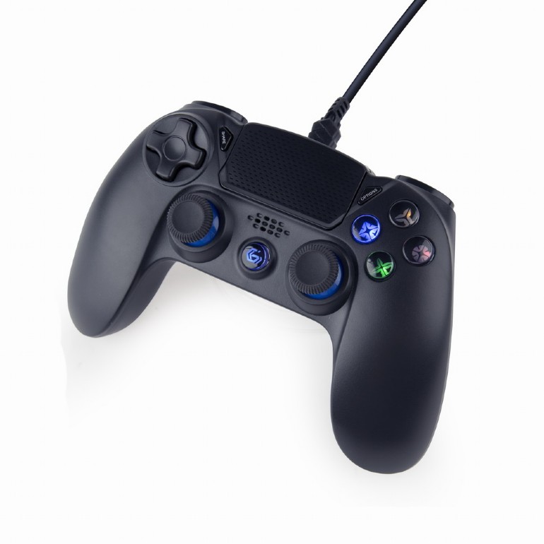 Gembird JPD-PS4U-01 Wired vibration game controller for PlayStation 4 or PC, Black photo 2