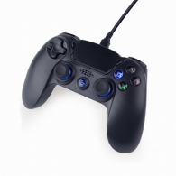 Gembird JPD-PS4U-01 Wired vibration game controller for PlayStation 4 or PC, Black thumbnav 2