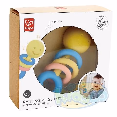 Hape E0024A Rattling Rings Teether 