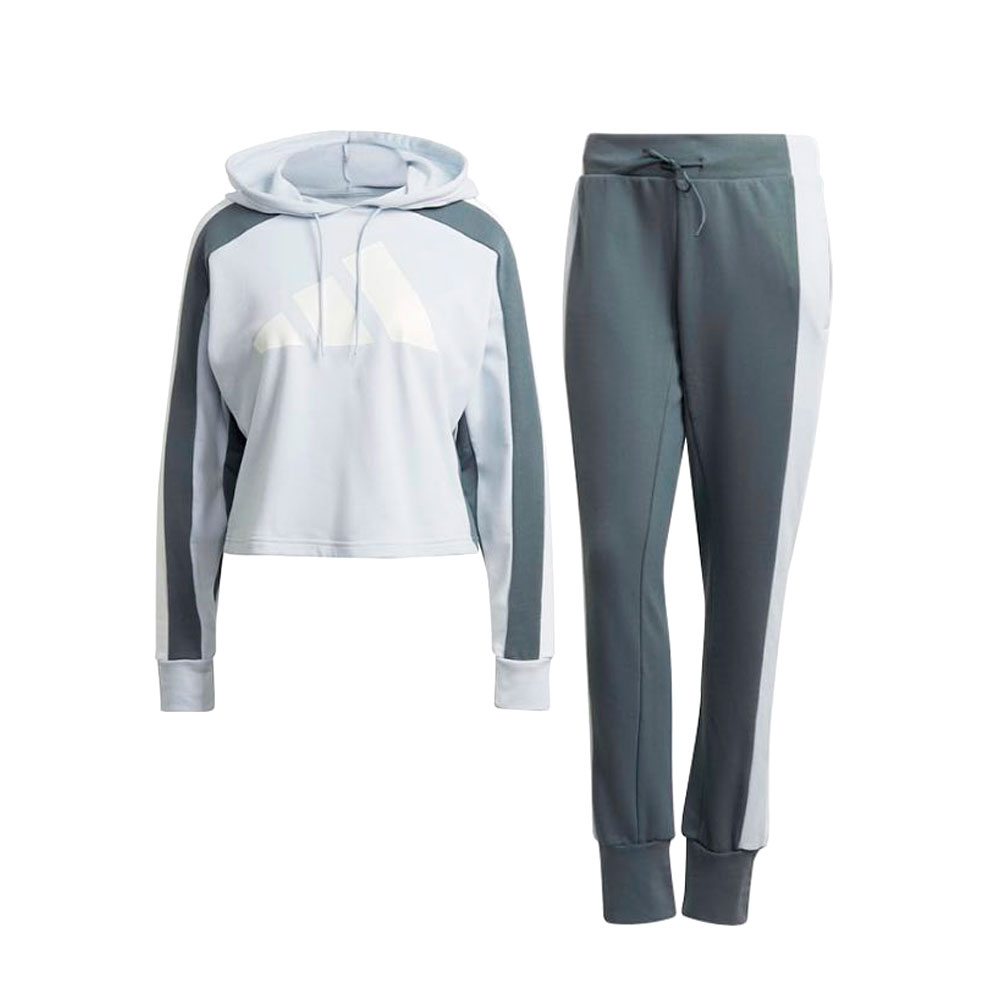 Costum Sportiv Adidas W TS BIG LOGO 2XS Gri Femei photo 1