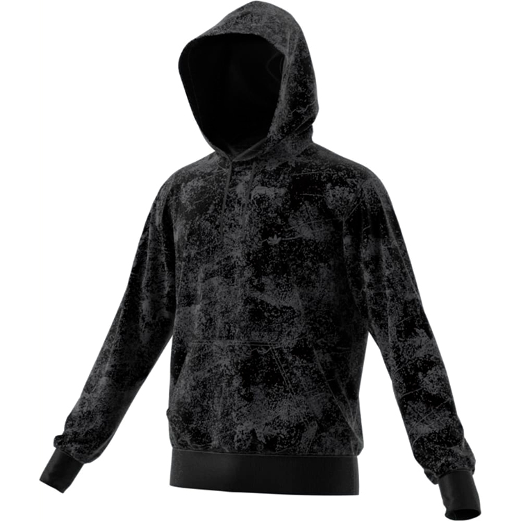 Hanorac pt bărbați Adidas ADV GRAPHIC HDY XS Negru photo 3