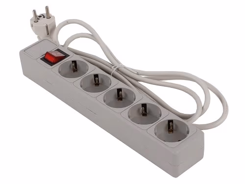 Surge Protector SVEN Optima Base, 5 Sockets, 3m, Gray 