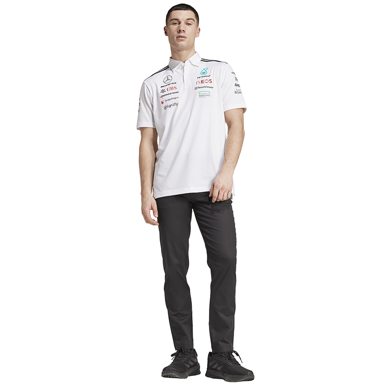  Polo pt bărbați Adidas MER TM POLO WM S Alb  photo 3