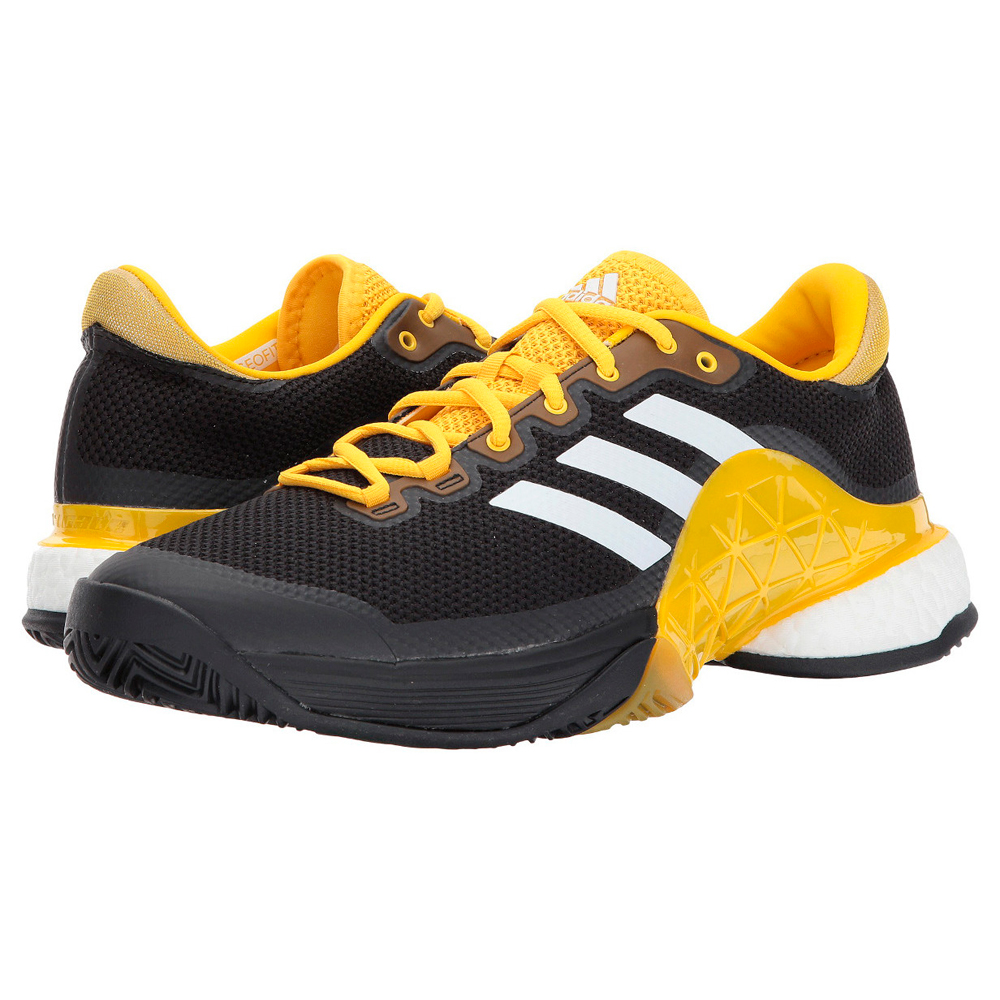 Кроссовки Adidas BARRICADE 2017 BOOST / Мужской / 42 / Черный/Желтый photo 2