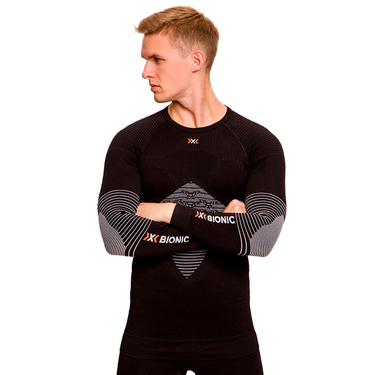 Tricou termica cu maneca lunga X-Bionic ENERGIZER 4.0 SHIRT LG SL L Negru Barbati photo 2