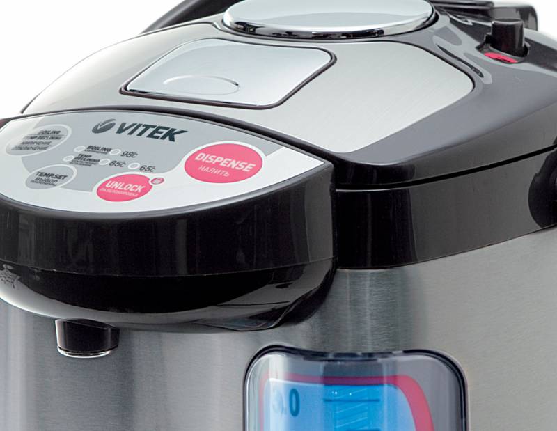 Thermopot Vitek VT-1188, 4 l, 750 W, Argintiu photo 4