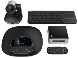 Logitech Video Conferencing System GROUP, Full HD (1080p 30fsp), Field of View 90°, 10x HD zoom, Four omnidirectional Mic 6m pickup range (2 optional Expansion Mic), Remote control, Plug-and-play USB connectivity, for mid to large-sized rooms thumbnav 3