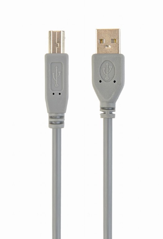 Cable USB2.0 CCP-USB2-AMBM-6G, USB 2.0 A-plug B-plug 6ft cable, 1.8 m, Grey Color photo 1 Cable USB2.0 CCP-USB2-AMBM-6G, USB 2.0 A-plug B-plug 6ft cable, 1.8 m, Grey Color photo 1