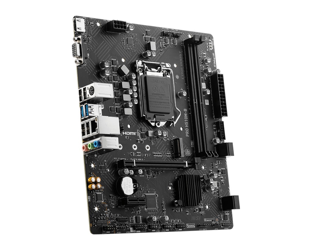 Placa de baza MSI PRO H510M-B / Socket 1200 / H470 / DDR4 / mATX photo 3