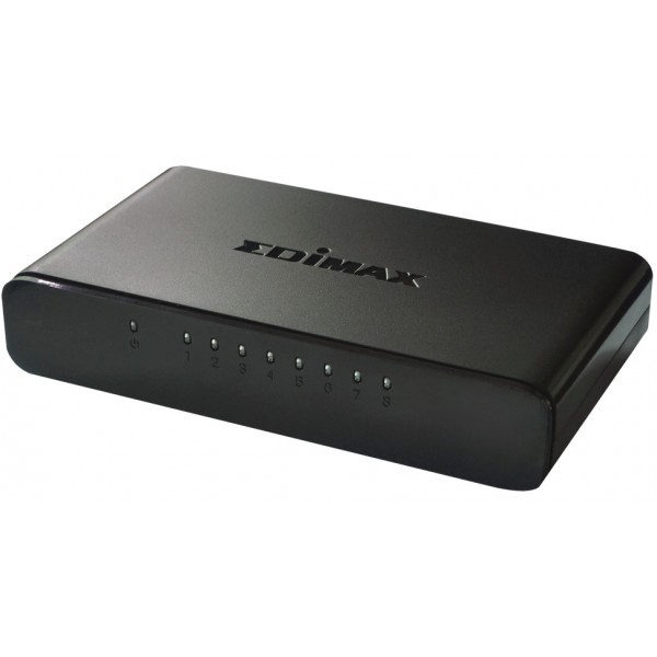 EDIMAX ES-3308P, 8-port Desktop Switch, 8 10/100M RJ45 ports, Plastic case Compact and Sleek Desktop Design: Ideal for SOHO environments photo 1