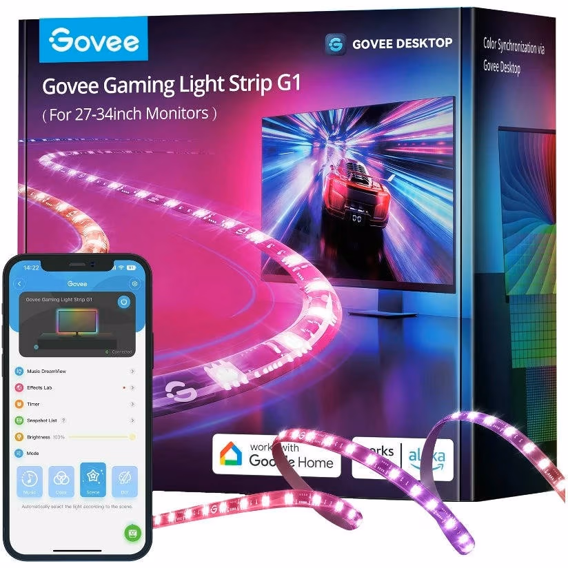 GOVEE RGB Gaming Light Strip G1 (27”-34”)