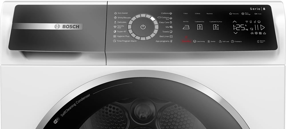 Masina de uscat rufe Bosch WQB245A0BY / 9 kg / A+++ / Alb photo 2