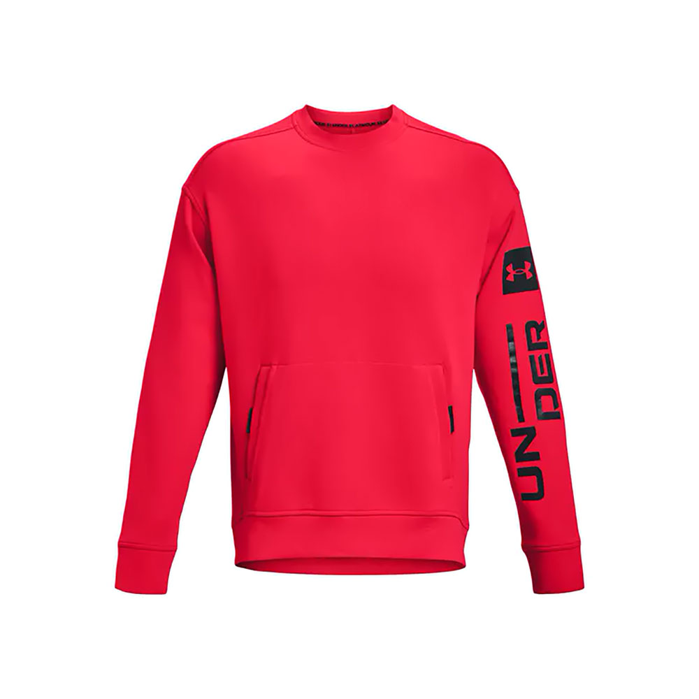 Hanorac pt bărbați Under Armour UA Summit Knit Graphic Crew XXL Rosu photo 1