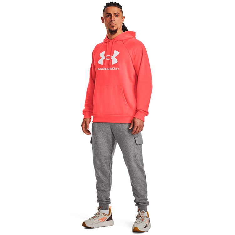 Hanorac pt bărbați Under Armour UA Rival Fleece Logo HD M Coral photo 4