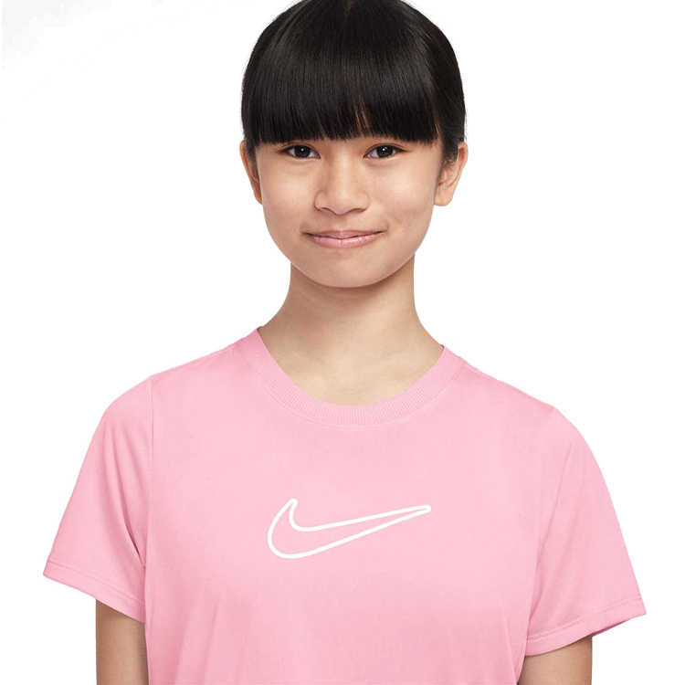 Футболка Nike G NK DF ONE STD SS TOP HBR S Розовый Женский photo 2