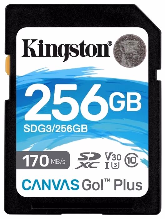 Card de memorie SD 256GB Kingston Canvas Go! Plus, 170Mbps