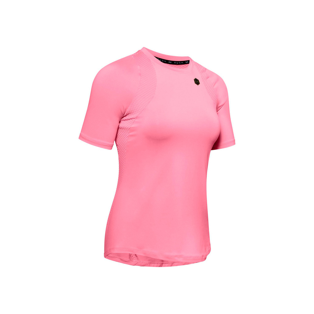 Tricou Under Armour UA RUSH SS / Femei / L / Roz photo 1 Tricou Under Armour UA RUSH SS / Femei / L / Roz photo 1