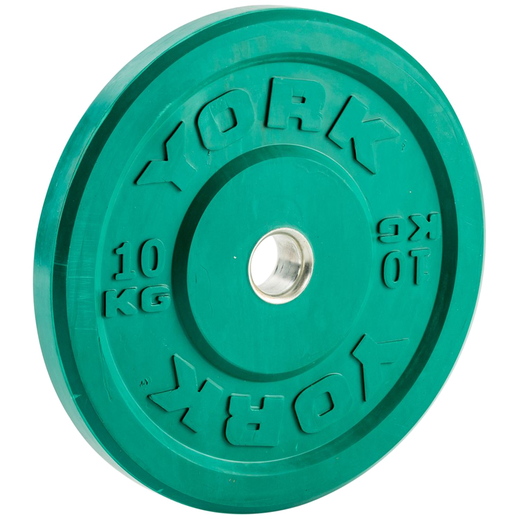 Диск 10 кг YORK Solid Rubber Bumper Plate photo 1