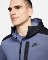 Hanorac Nike M NK TCH FLC OVERLAY FZ thumbnav 4