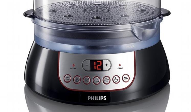 Пароварка Philips HD9140, 1 л, 900 Вт, Чёрный photo 4