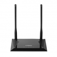 EDIMAX BR-6428NS V5 N300 Wireless 4-in-1: Wi-Fi Router, Access Point, Range Extender, WISP, 300Mbps 2.4GHz, 802.11a/b/g/n,1 WAN+4 LAN, Multi-SSID, Guest Network, Smart iQ Setup, 2 fixed antennas, Wi-Fi On/Off thumbnav 1