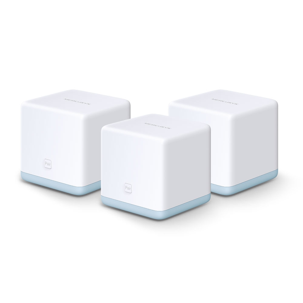 MERCUSYS Halo S12 (3-pack) AC1200 Mesh Wi-Fi System, 2 LAN Port, 867Mbps on 5GHz + 300Mbps on 2.4GHz, 802.11ac/b/g/n, Wi-Fi Dead-Zone Killer, Seamless Roaming with One Wi-Fi Name, Antivirus, Parental Controls photo 1