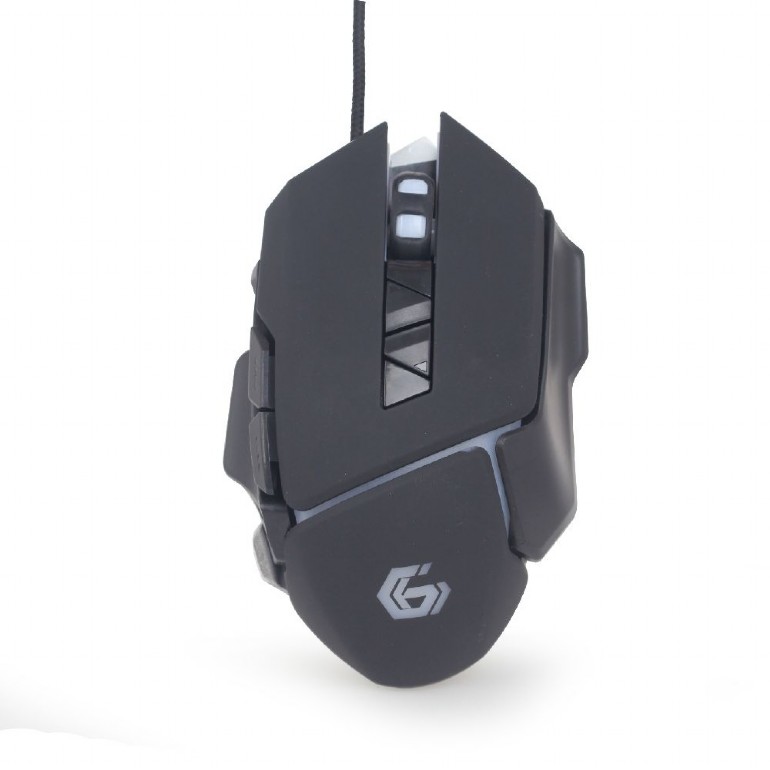 Gembird MUSG-06, Gaming Optical Mouse, 4000 pi programmable gaming mouse, 7 buttons, 7-color breathing RGB light effect, USB photo 1