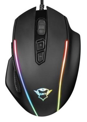 Проводная мышь Trust GXT 165 Celox RGB Черный / Оптическая / Черный photo 1