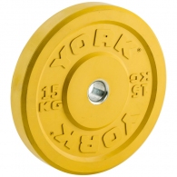 Disc 15 kg YORK Solid Rubber Bumper Plate thumbnav 1
