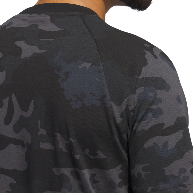 Tricou bărbătesc Adidas CAMO TREFOIL T S Negru photo 3