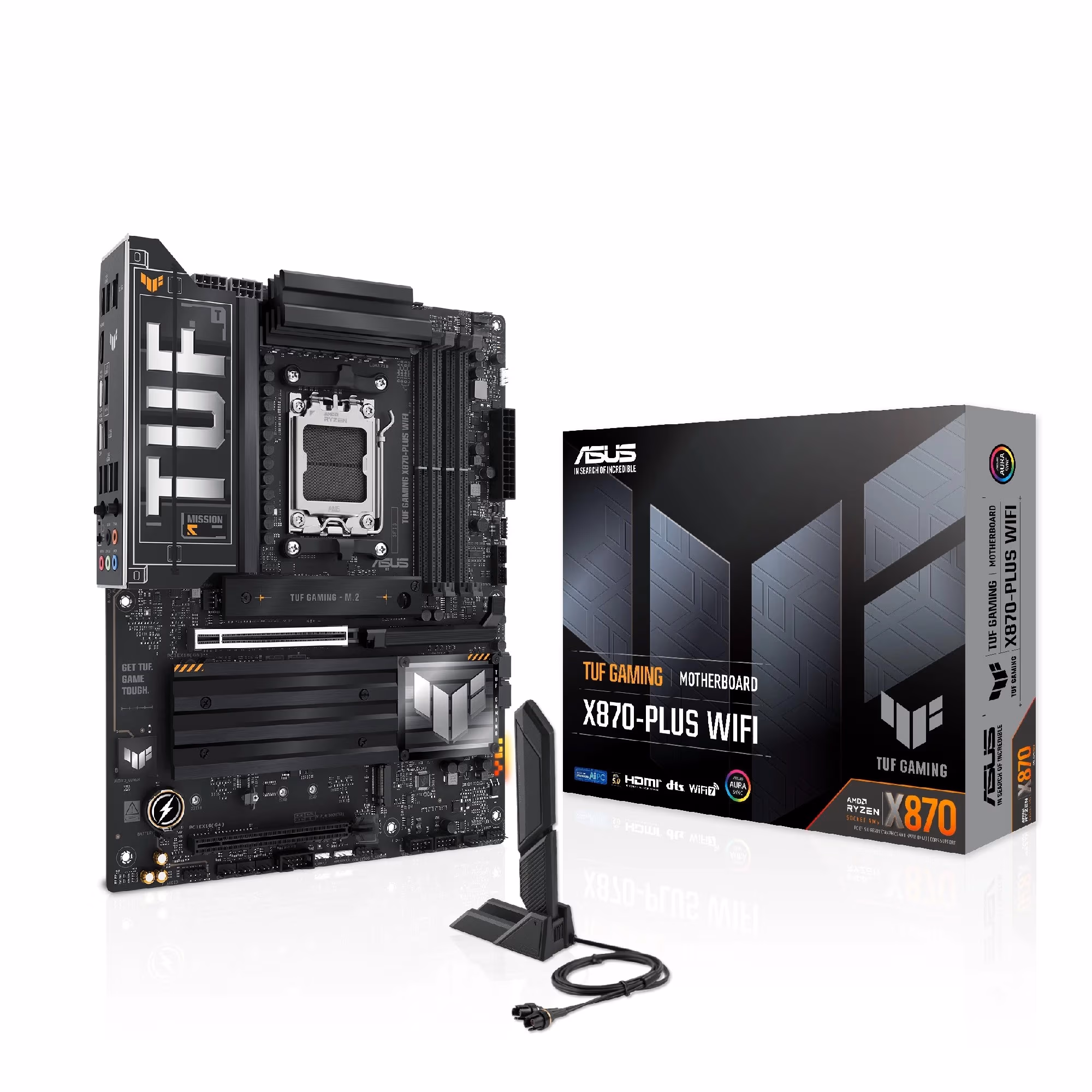 Placa de baza ASUS TUF GAMING X870-PLUS WIFI/ AM5 / AMD X870 / DDR5 / ATX
