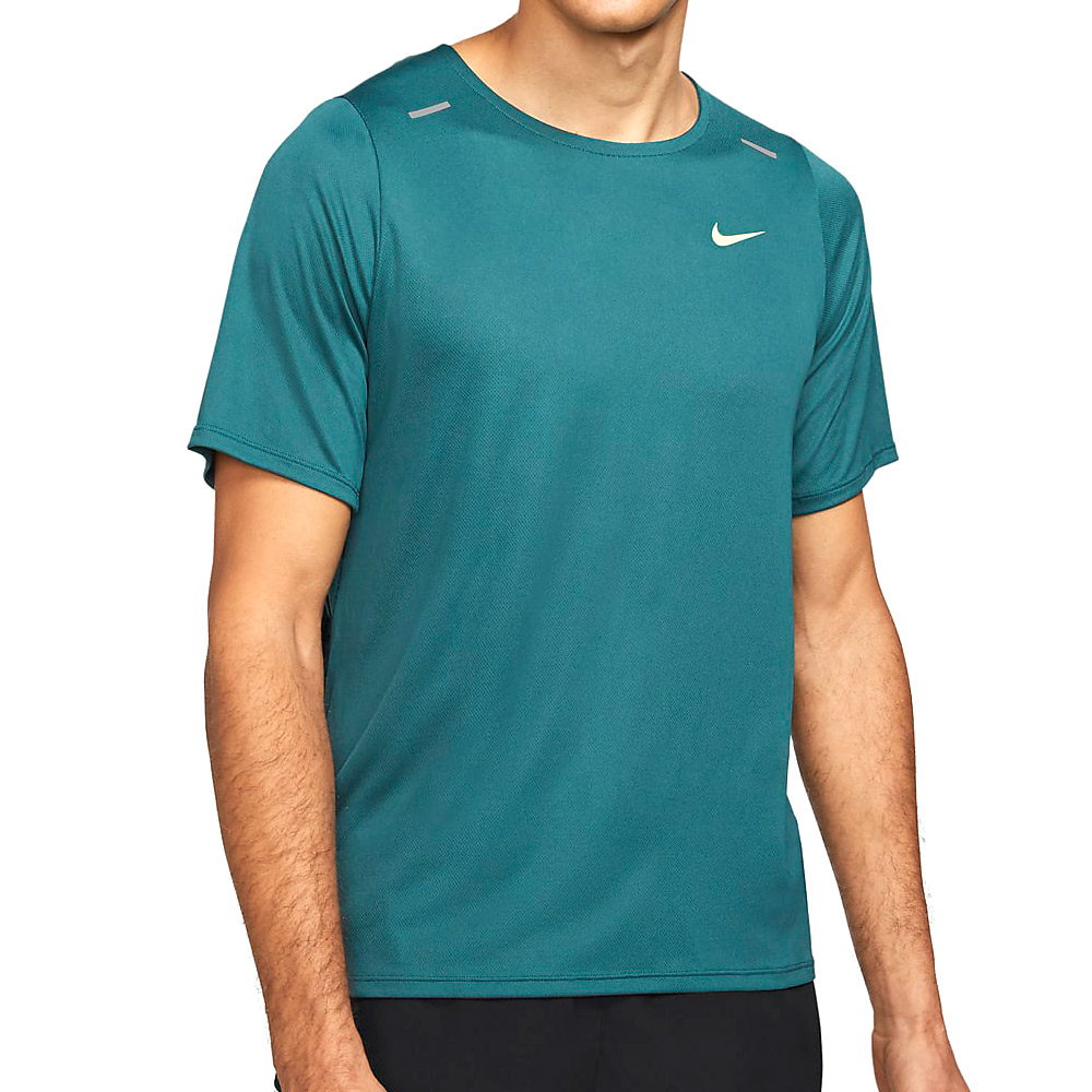 Tricou bărbătesc Nike M NK RISE 365 SS WILD RUN GX S Verde photo 1
