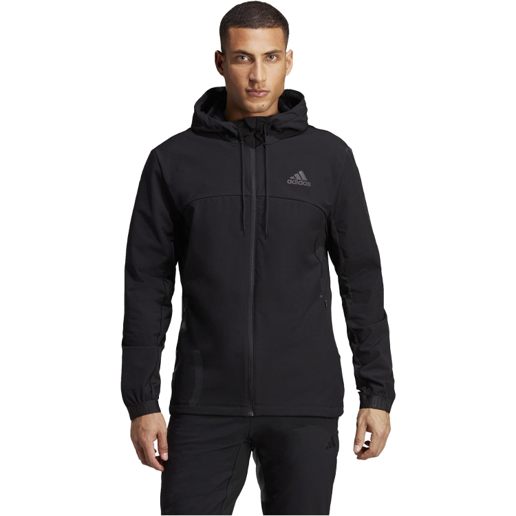 Hanorac pt bărbați Adidas C.RDY WO FZ HD M Negru photo 6