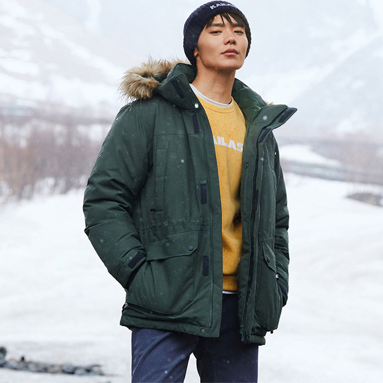 Куртка мужская Kailas Long Thick Fur Down Jacket XXXL Хаки photo 5