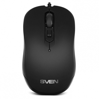 SVEN RX-140, Optical Mouse, 800/1200/1600 dpi, USB, Black photo 1