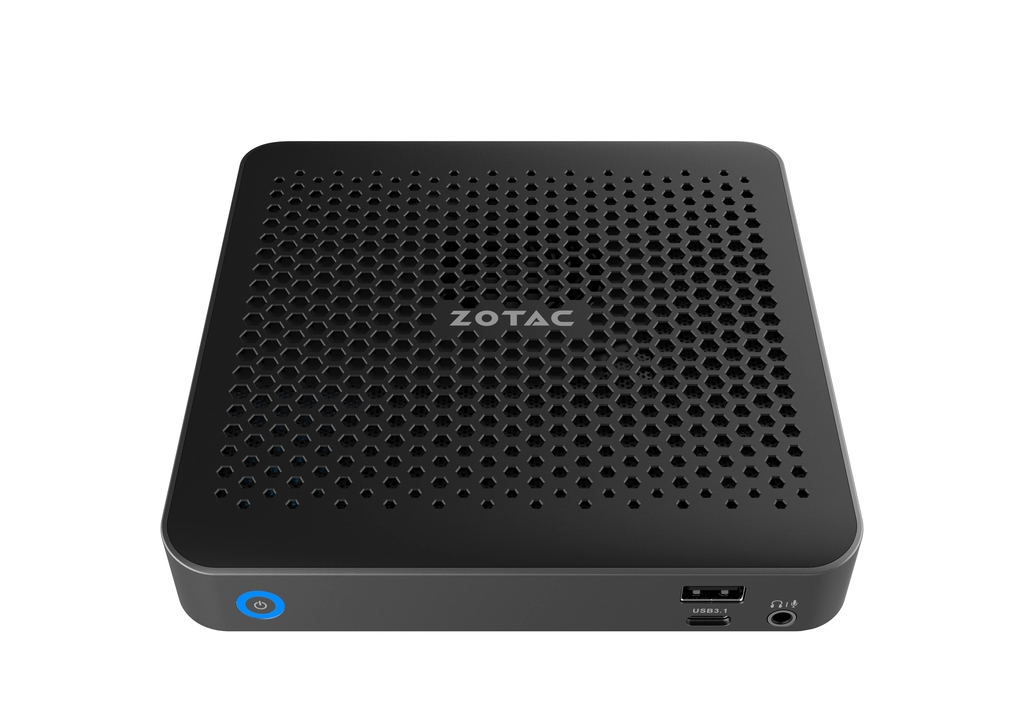 Mini PC (Barebone) ZOTAC ZBOX-MI643-BE, Active Cooling, Intel® Core™ i5-10210U 4C/8T, 1.6-4.2GHz, 2xDDR4 SODIMM, 2xM.2 slot, Intel UHD Graphics, 1xUSB-C 3.1, 3xUSB 3.1, 2xGbE LAN, WiFi(802.11ac)/BT5.0, HDMI, DP, Mic/Speak Out, microSD CR, VESA Mount, 28mm photo 1