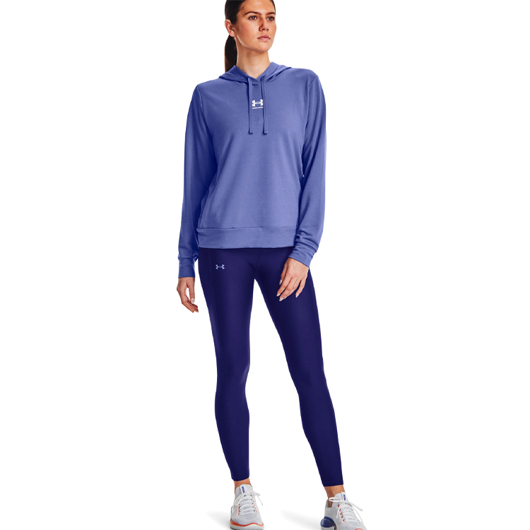 Hanorac Under Armour Rival Terry Hoodie XXL Albastru Femei photo 4