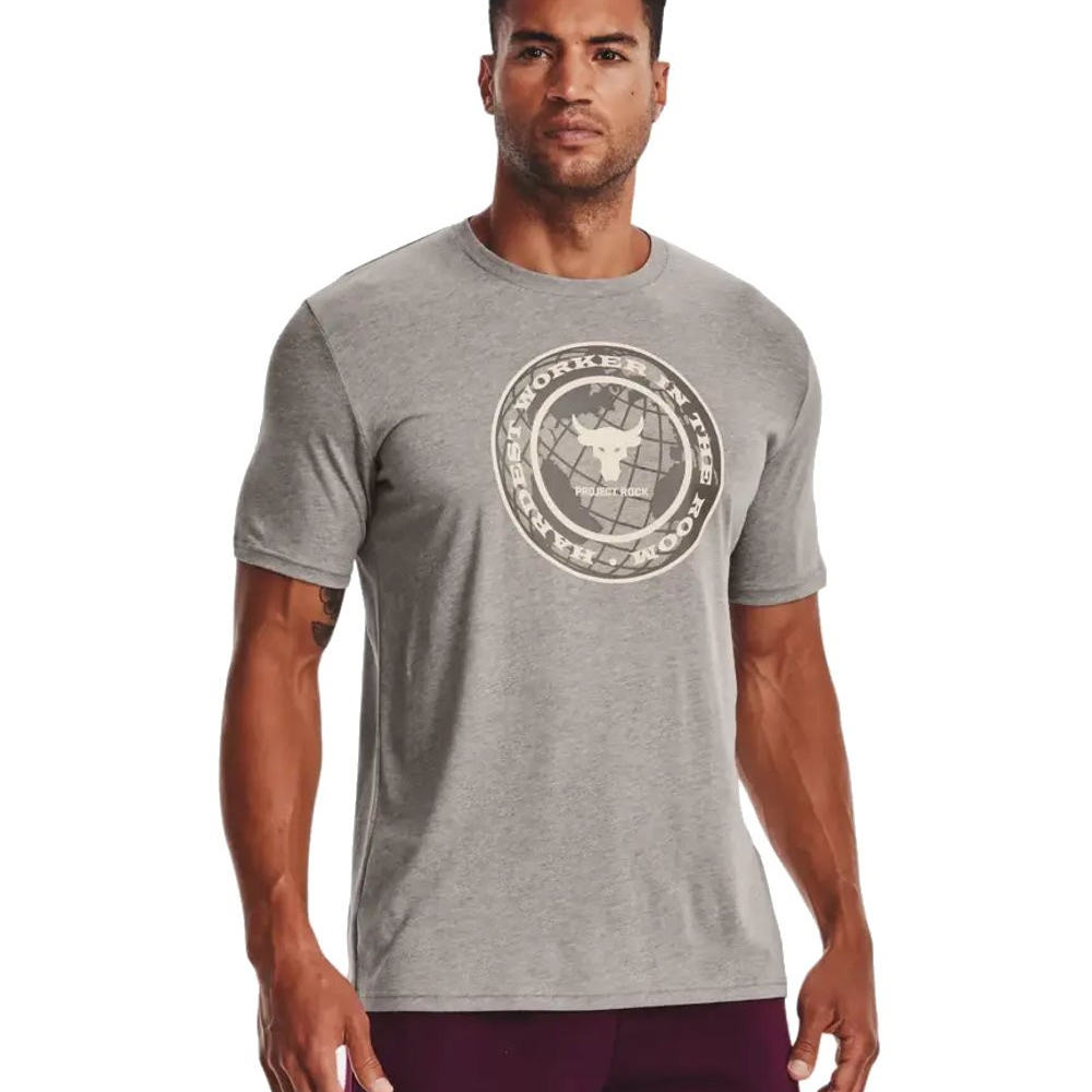 Tricou bărbătesc Under Armour UA PJT ROCK GLOBE SS 3XL Gri photo 2