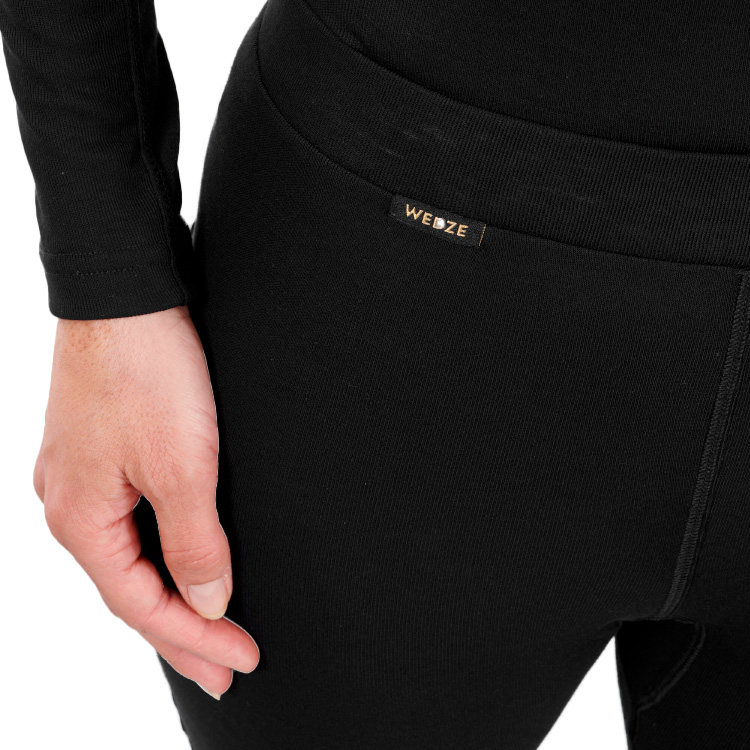 Легинсы термобелье Wedze BL SKI 100 bottom W L Черный Женский photo 4