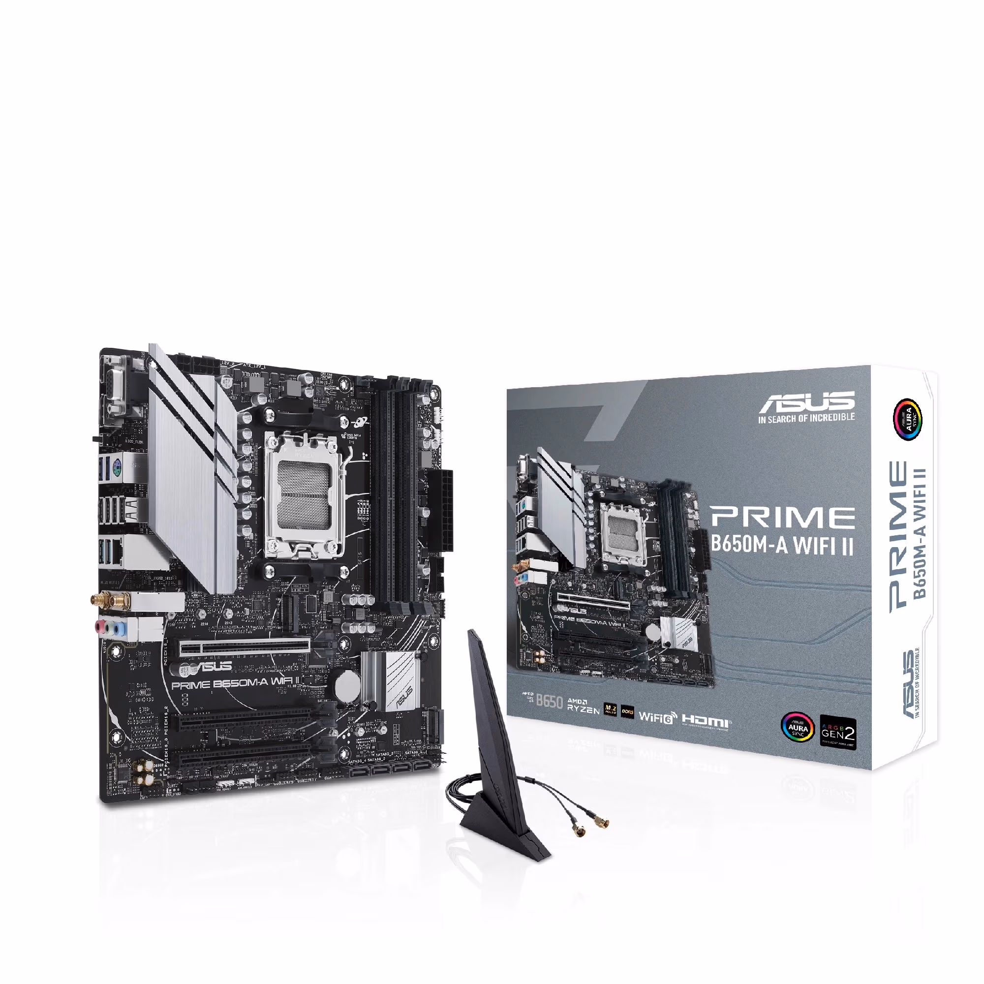 Placa de baza ASUS PRIME B650M-A WIFI II/ AM5 / B650/ DDR5/ mATX
