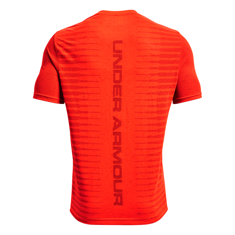 Tricou bărbătesc Under Armour UA Seamless Wordmark SS LG Rosu photo 2
